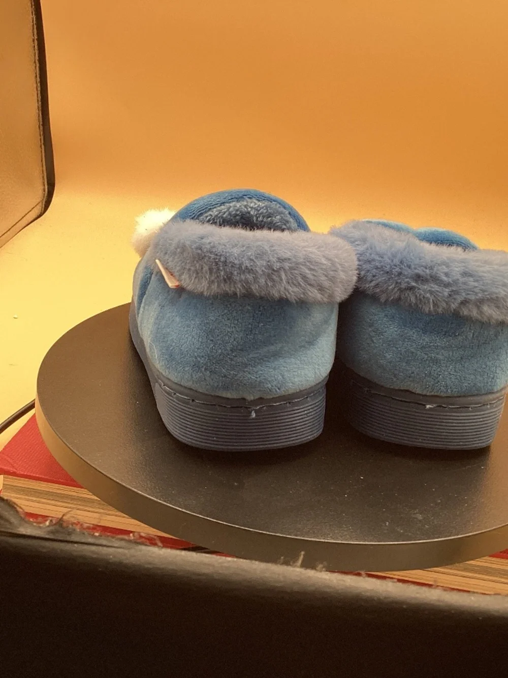 Mario blue fox toddler slippers size 16-17